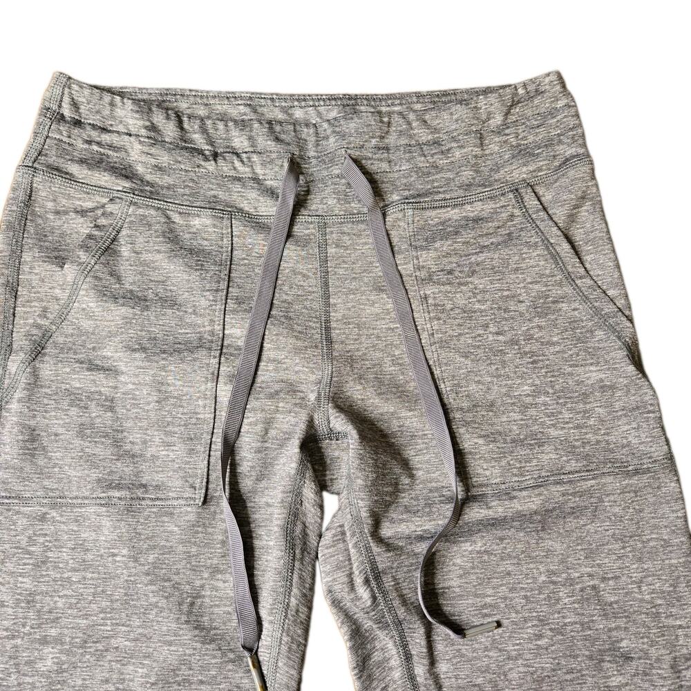 Aerie Offline Warm-Up High-Rise Leggings Gray Heathered with Pockets, Size L - Picture 5 of 8